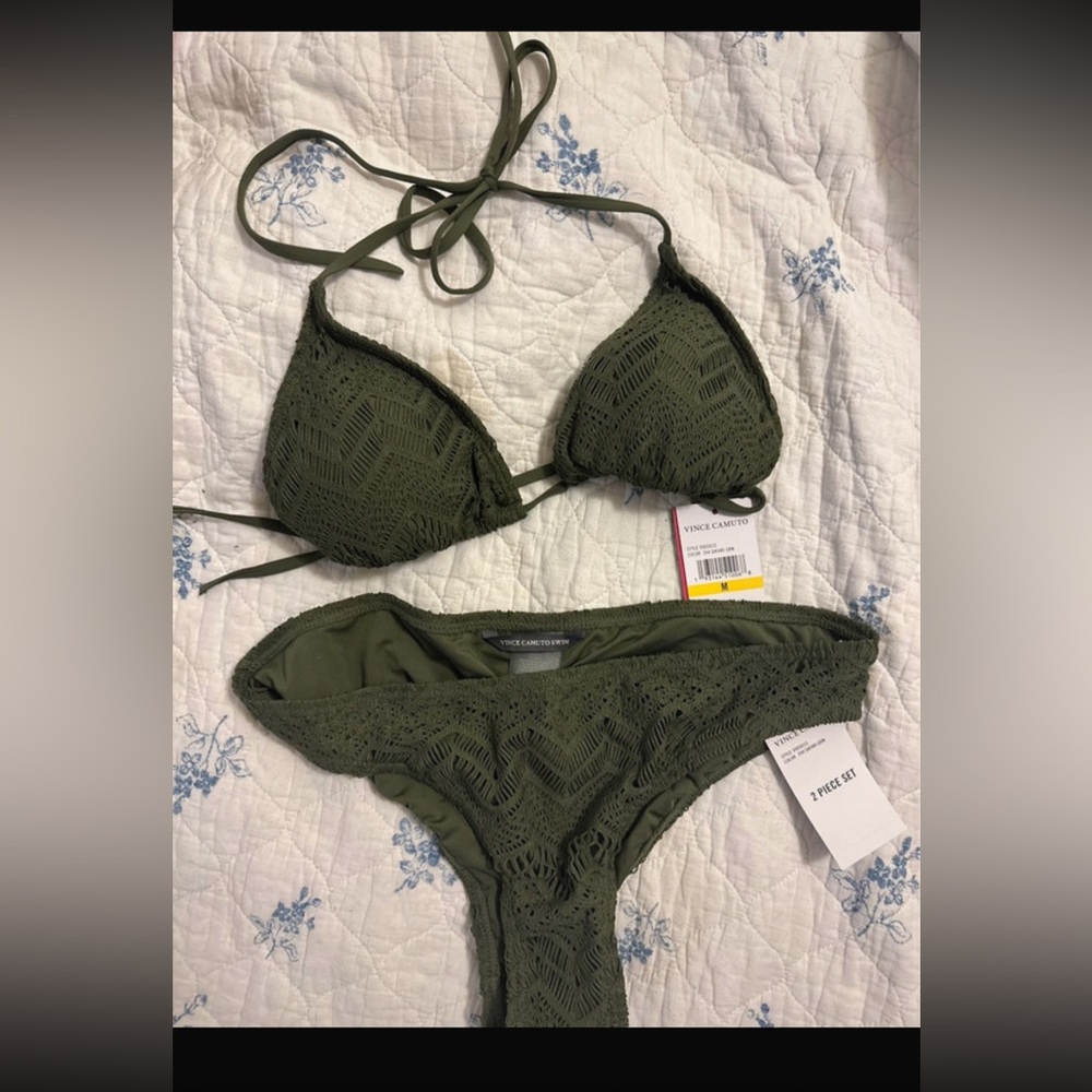 Gorgeous army green 2 piece bikini